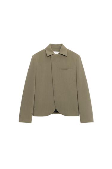 BLAZER BOLSILLO VIVO - Khaki de Zara