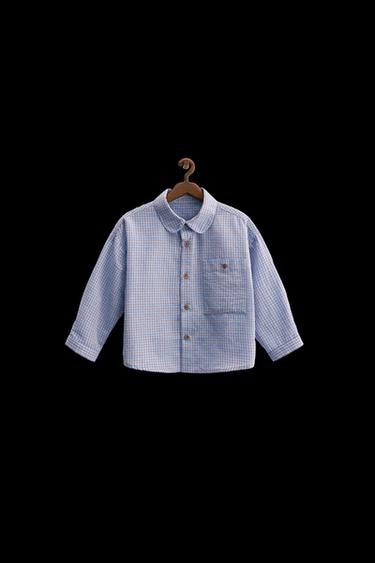 ZARA TIMELESS - CHECK SHIRT - Blue by Zara - Image 0