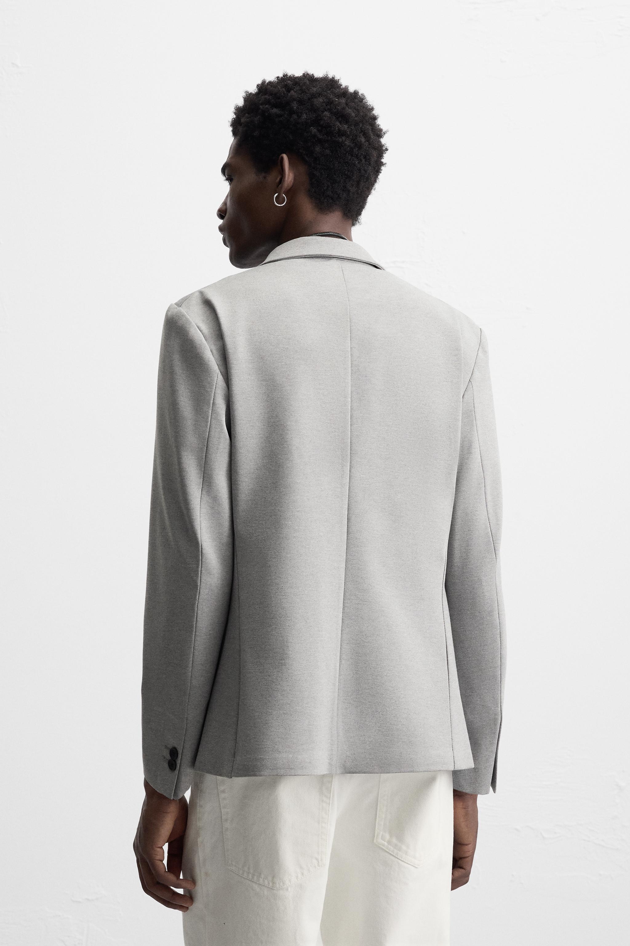 【ZARA】スリムフィットコンフォートブレザー 9189/100/802 スリムフィットコンフォートブレザー - グレー | ZARA Japan / 日本