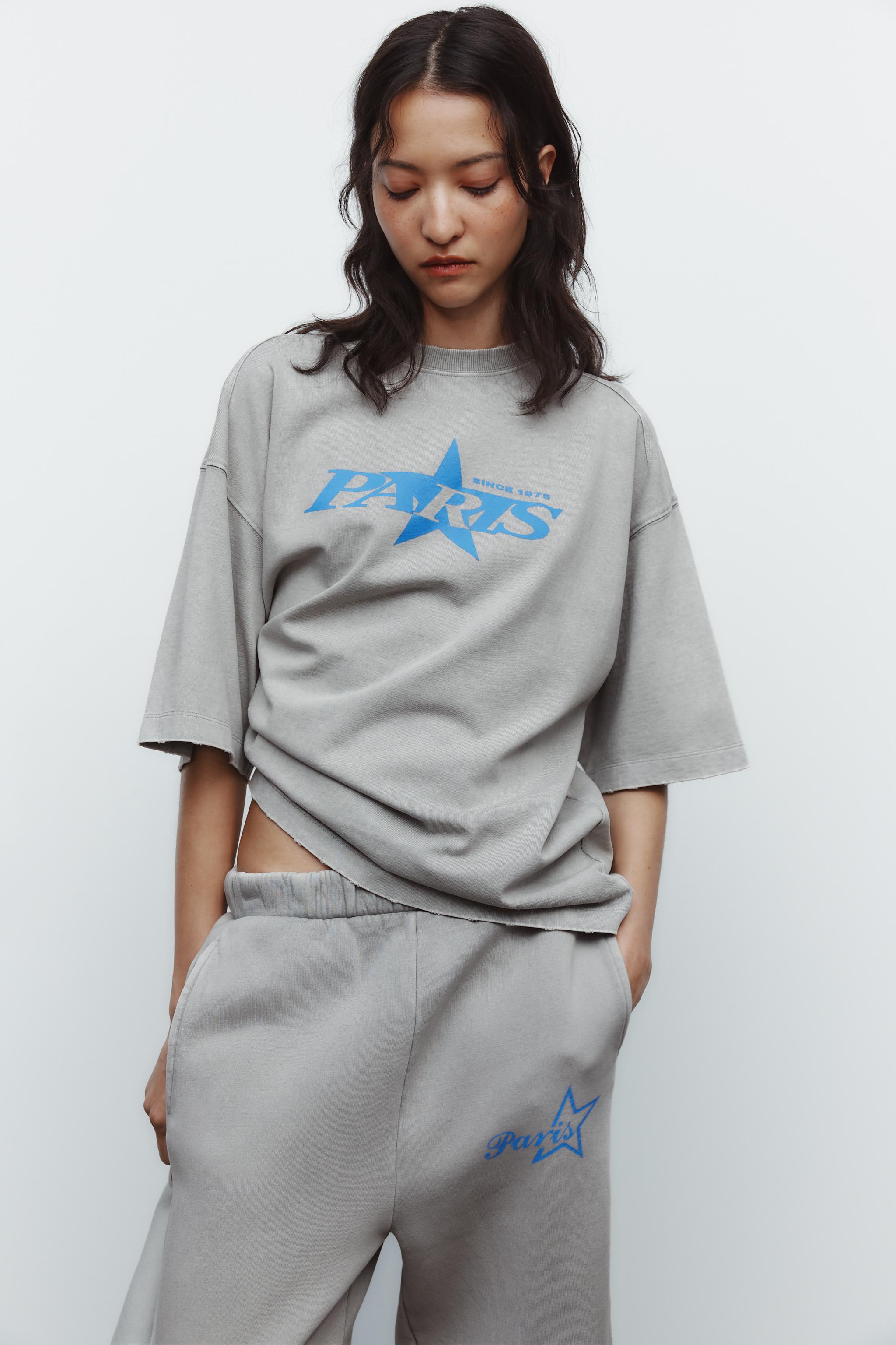 【ZARA】ウォッシュテイストテキストＴシャツ 3253/358/400 org.jpg