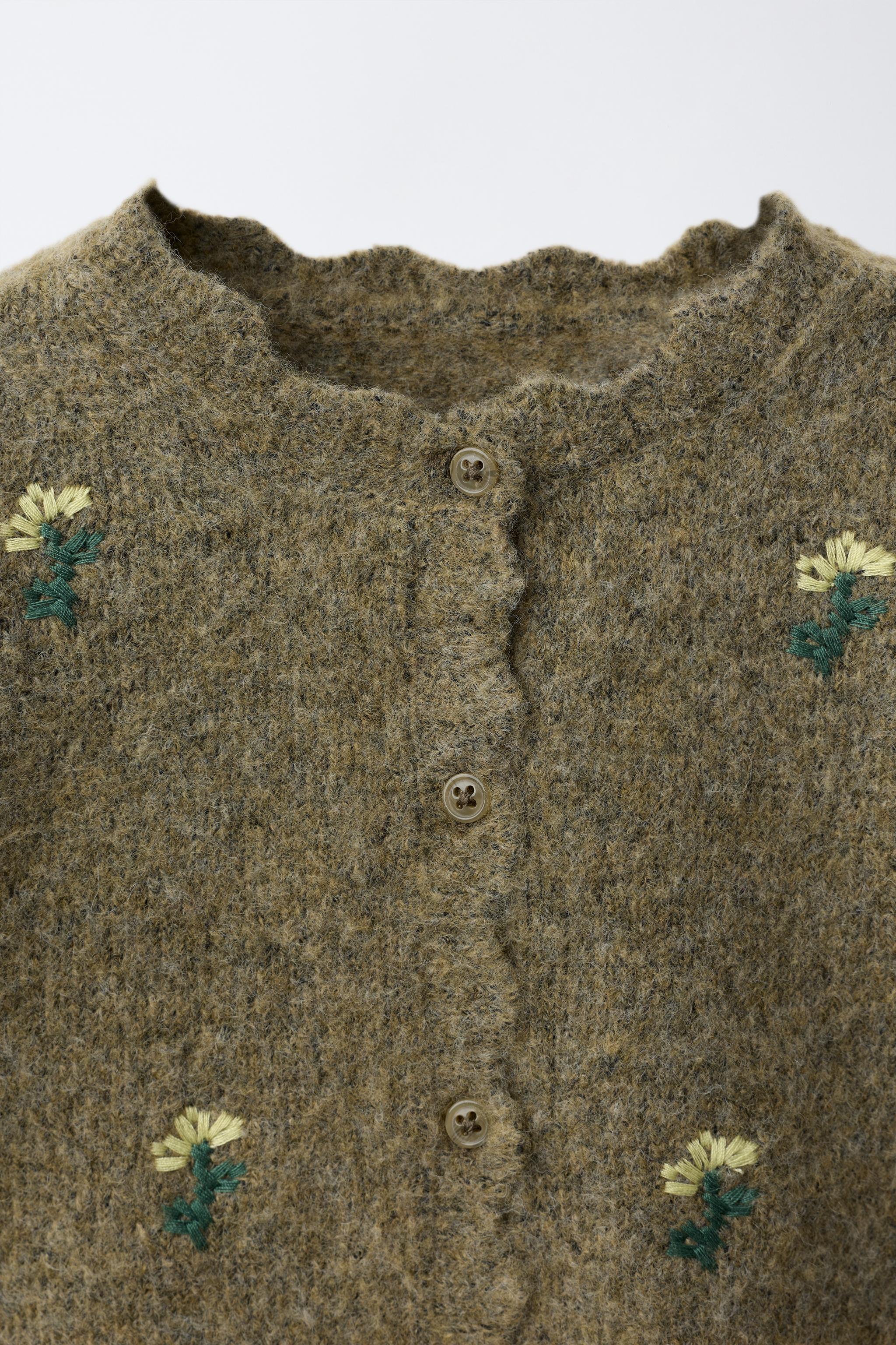 EMBROIDERED FLORAL CARDIGAN
