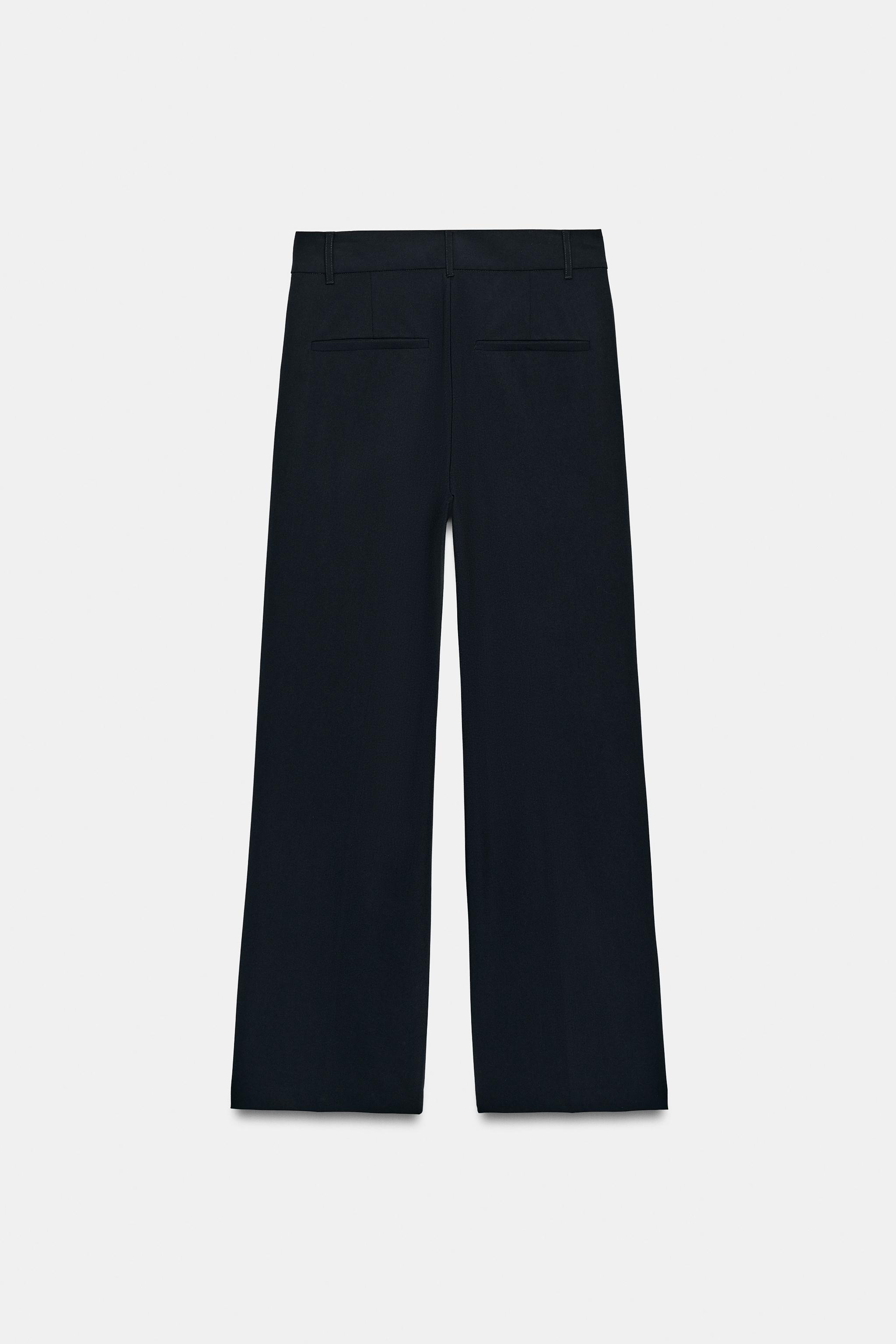 Женские брюки Zara WIDE-LOOP PLEATED PANTS — фото 6
