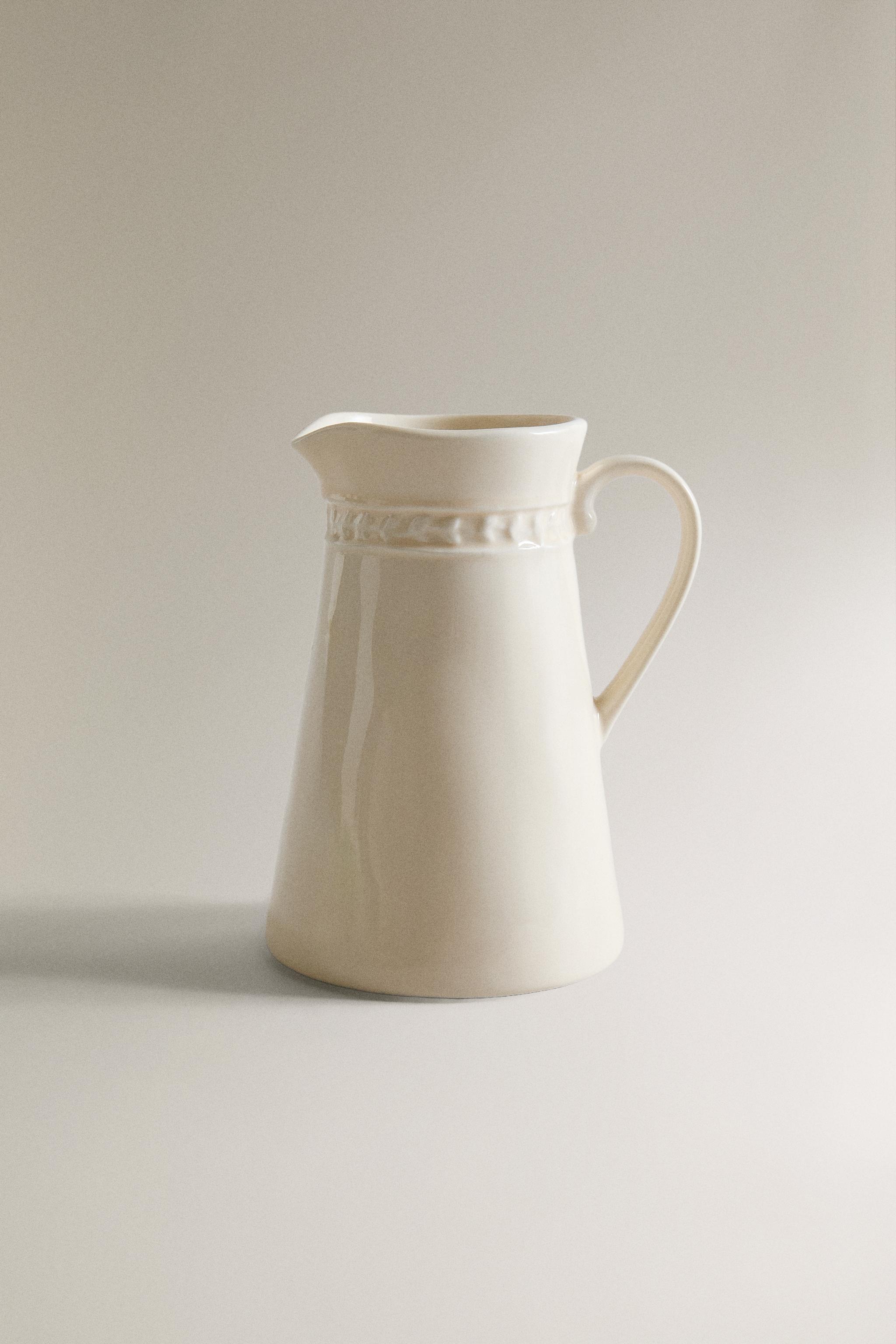 RAISED DESIGN CREAM PITCHER