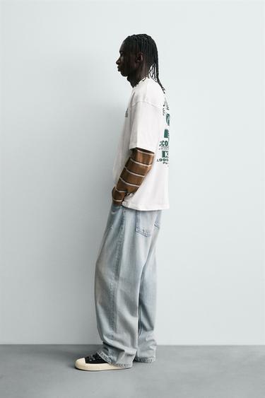 SLOGAN PRINT T-SHIRT - White by Zara - Image 3