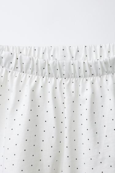 AGES 6-14 / POLKA DOT SHIRT PYJAMAS - Ecru by Zara - Image 7