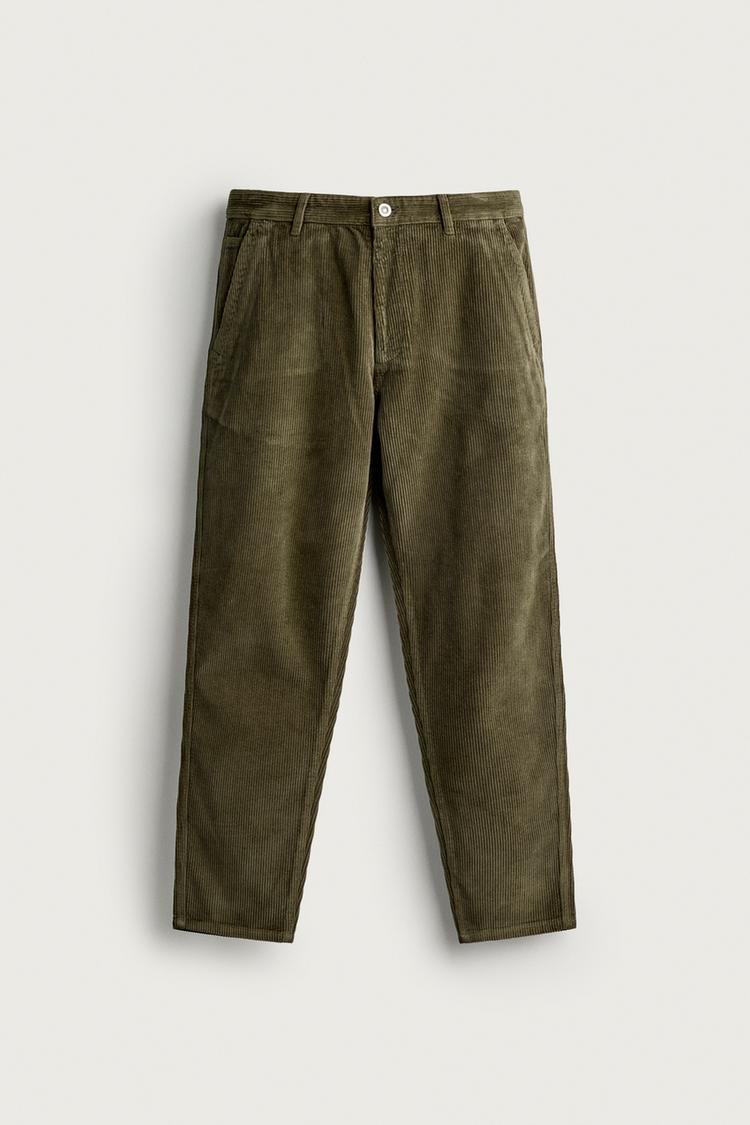 Pantalon carrot fit pana lavada