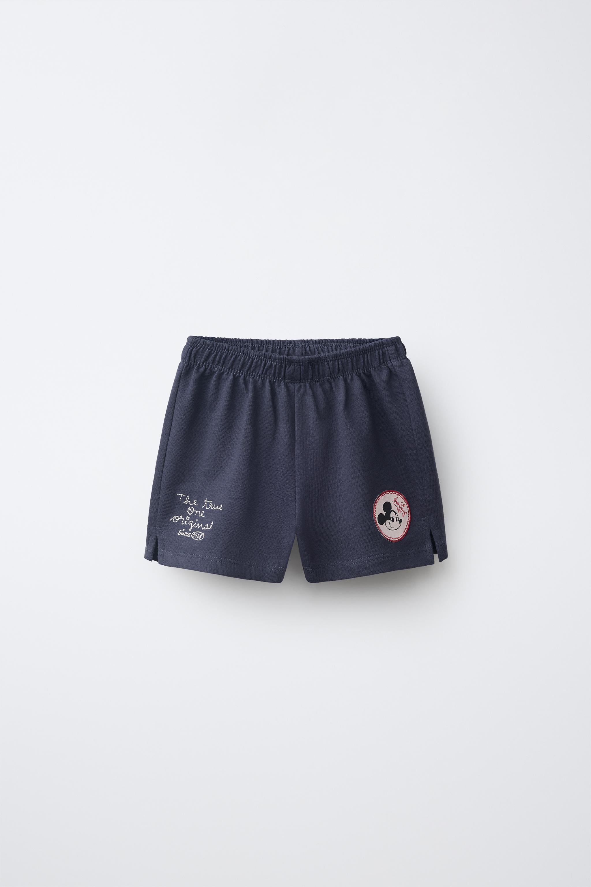 Детские шорты Zara MICKEY MOUSE © DISNEY EMBROIDERED T-SHIRT AND SHORTS SET — фото 4