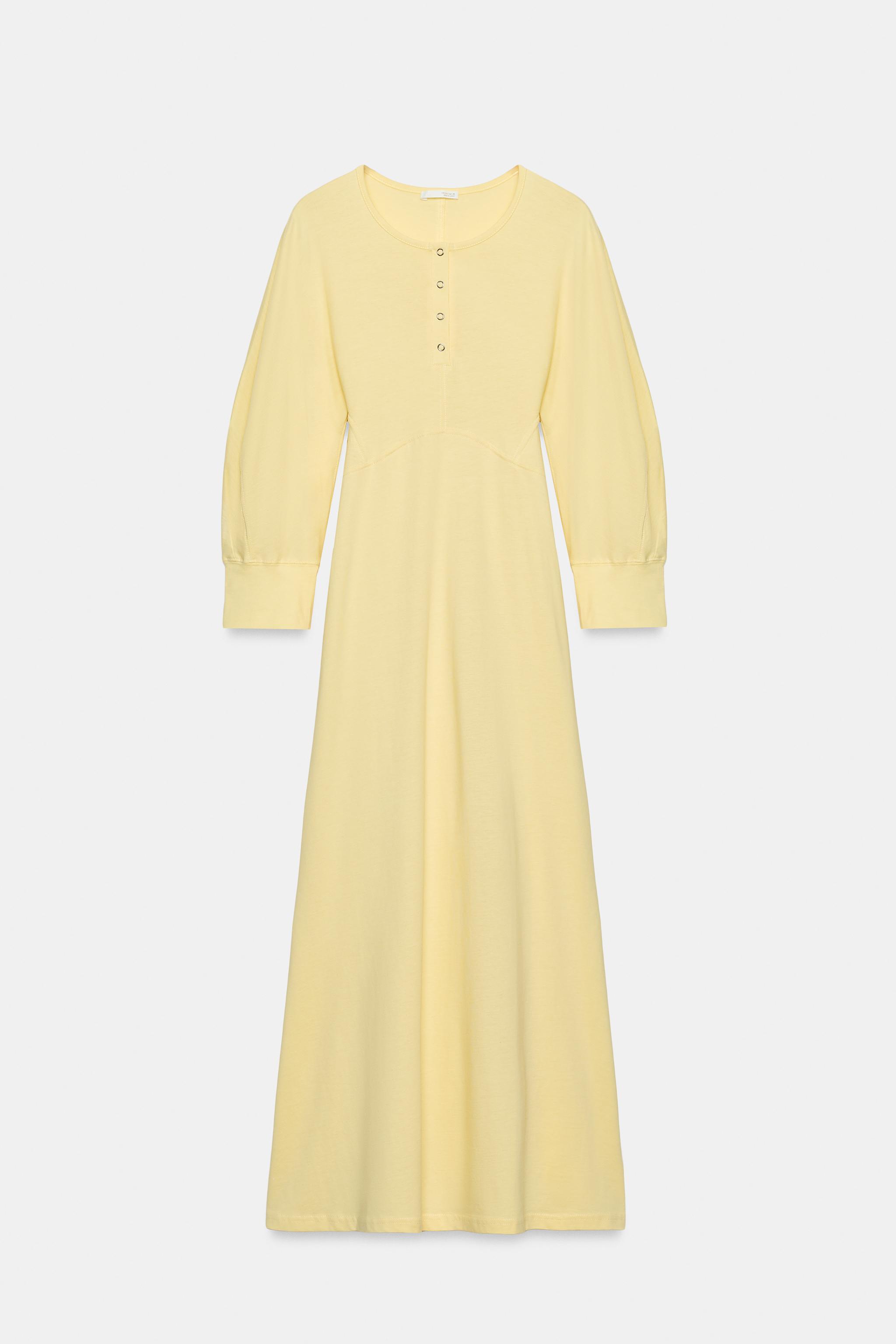 BUTTONED MIDI DRESS