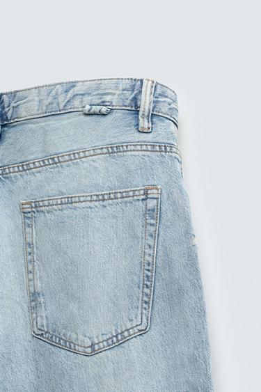 RIPPED BAGGY FIT JEANS - Light blue by Zara - Image 10