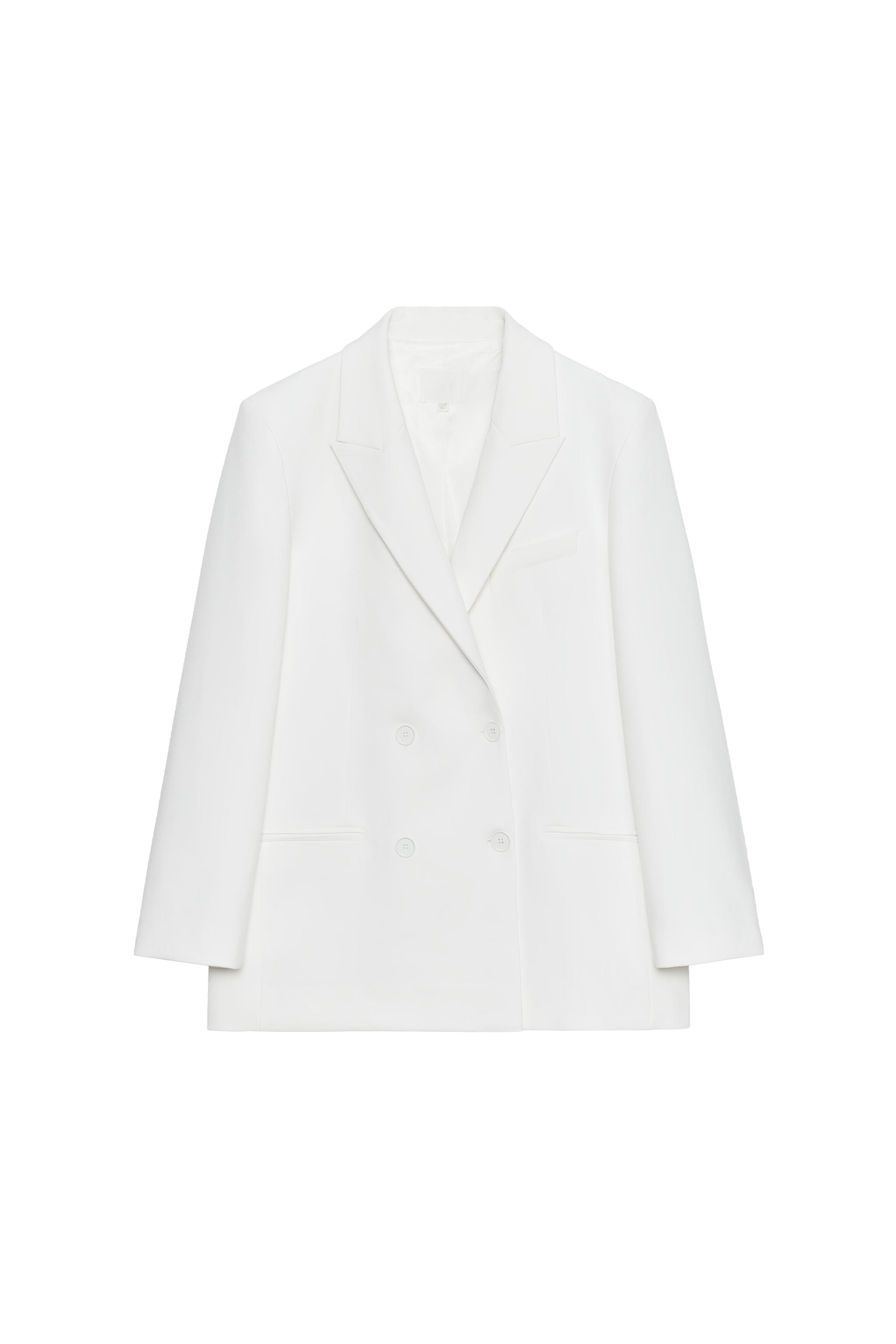 オーバーサイズダブルブレストブレザー - オフホワイト | ZARA Japan