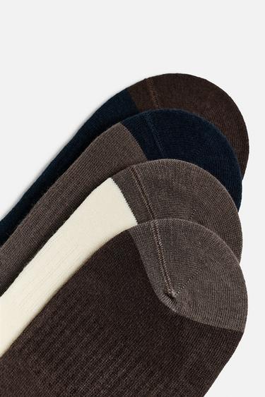 PACK OF 4 NO-SHOW SOCKS - various by Zara - Image 1