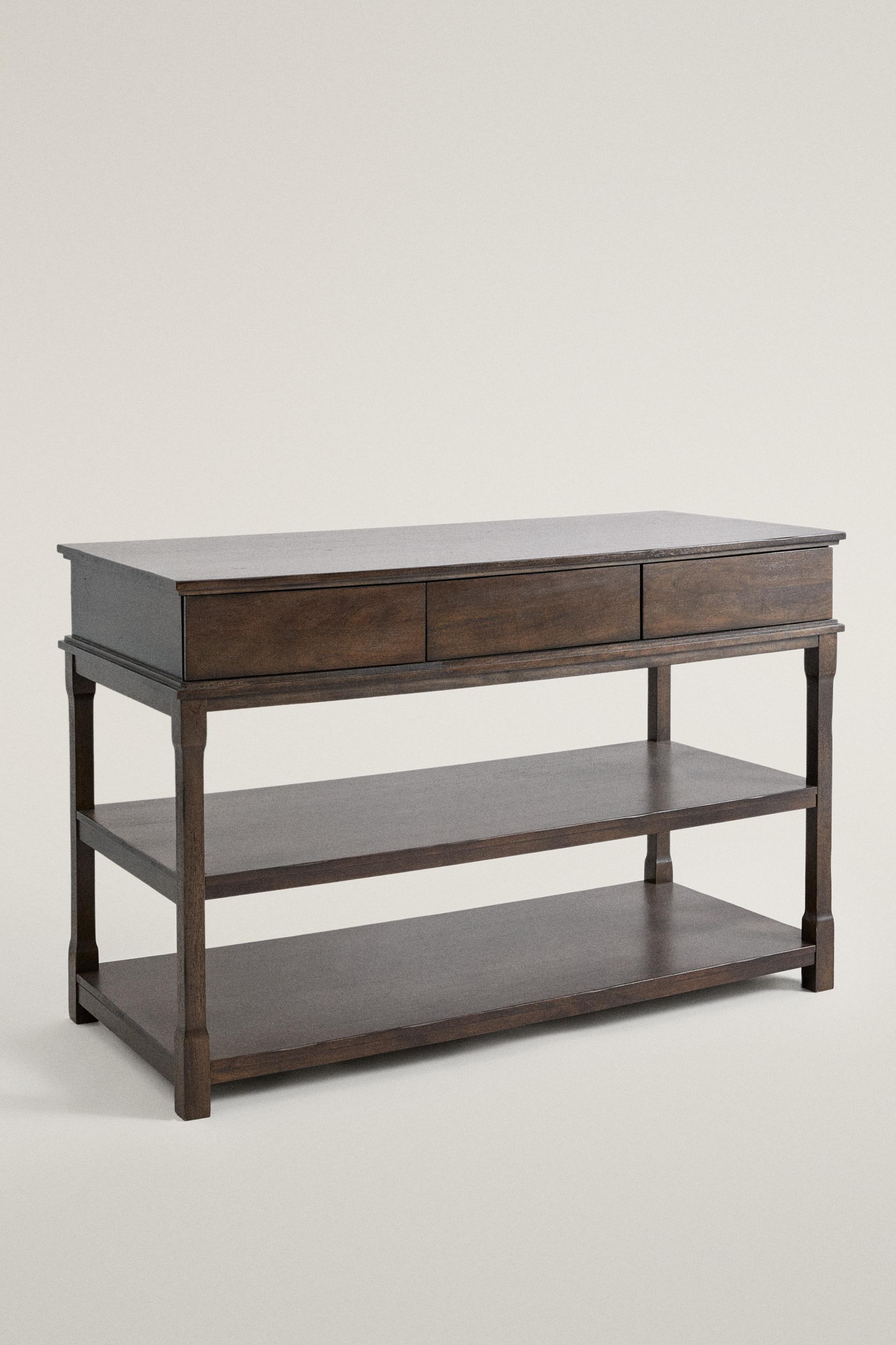 MANGO WOOD STORAGE UNIT WITH DRAWERS
