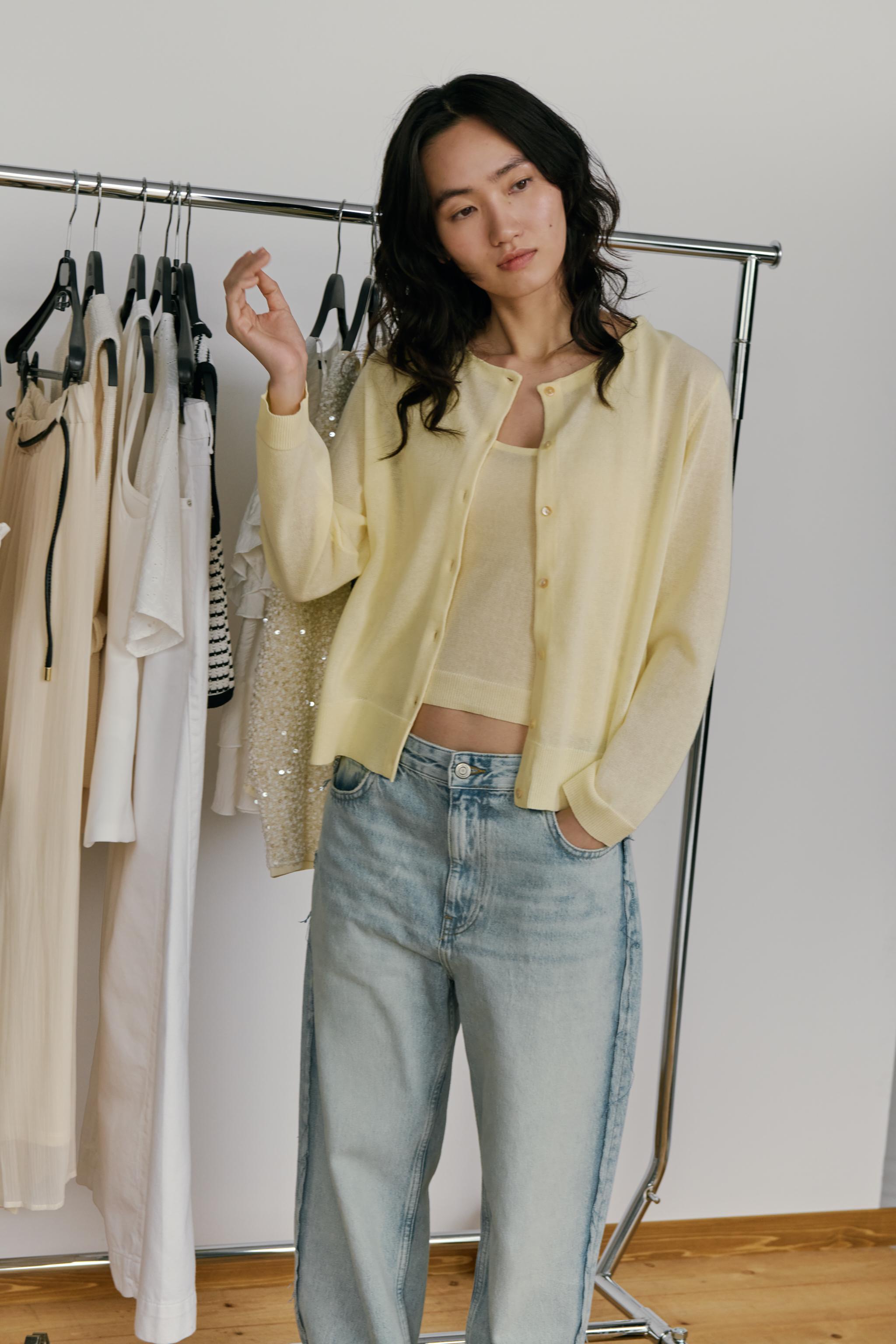 CURLY&CO カーリー ニット イエロー 美品Ω