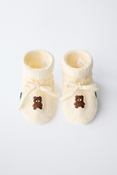 CHAUSSONS À NŒUD - Blanc écru de Zara - Image 5