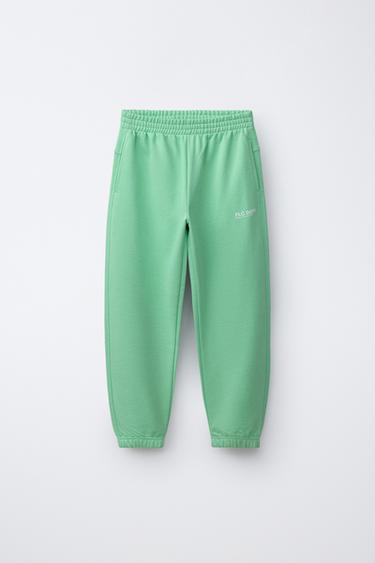 بنطلون JOGGER بنص - أخضر فاتح الخاص بـ Zara