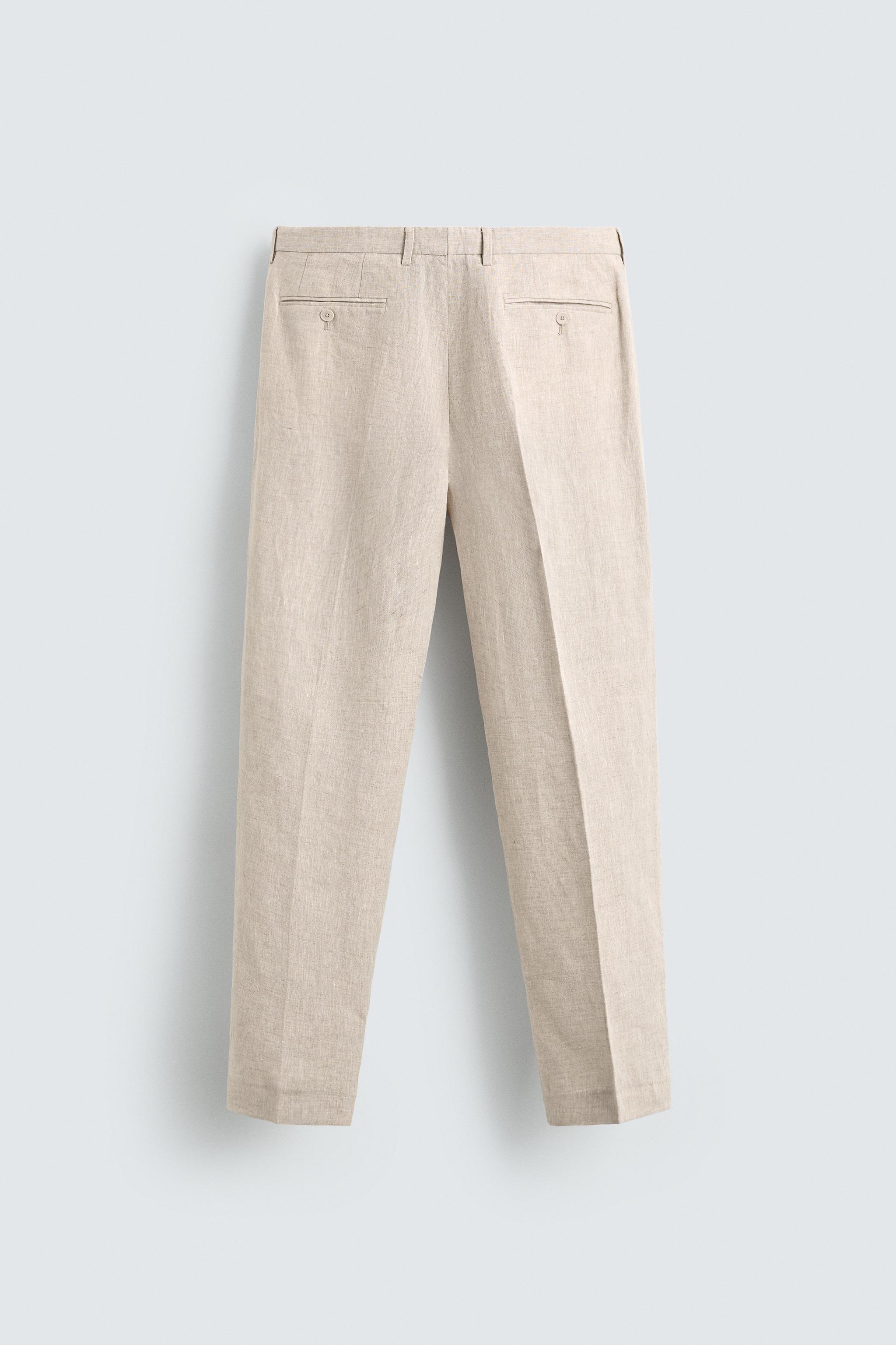 PANTALON DE COSTUME 100% LIN