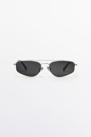 Lunettes de soleil métalliques - Argent de Zara