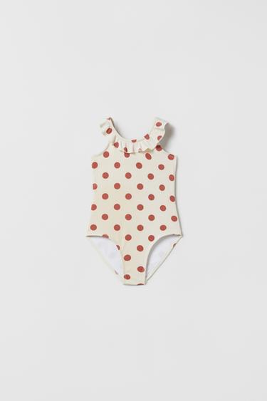 KIDS/ BAÑADOR TOPOS - Crudo de Zara