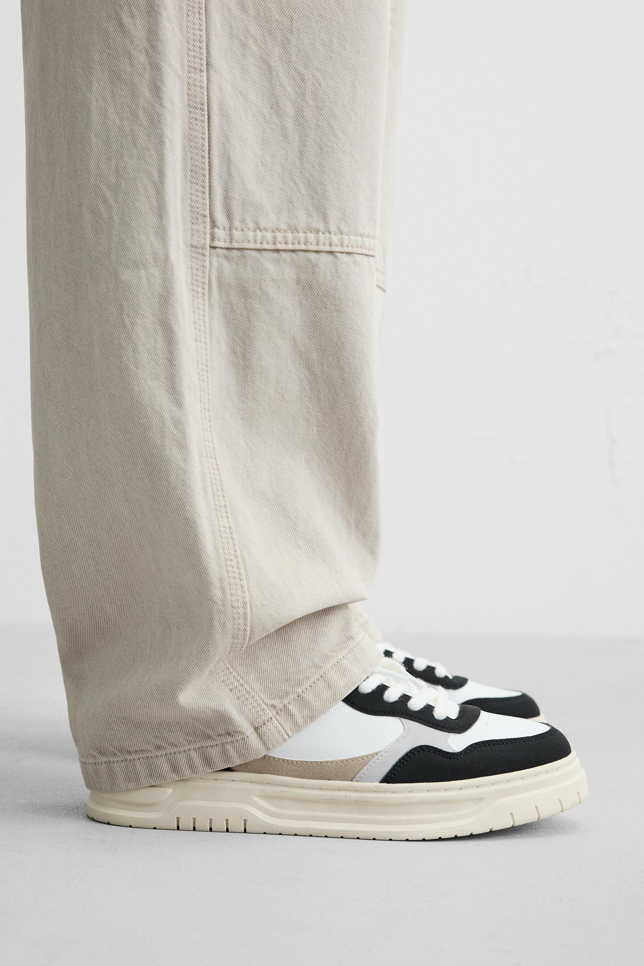 Zapatillas Blancas Hombre Zapatillas ZARA Retro Para Hombre