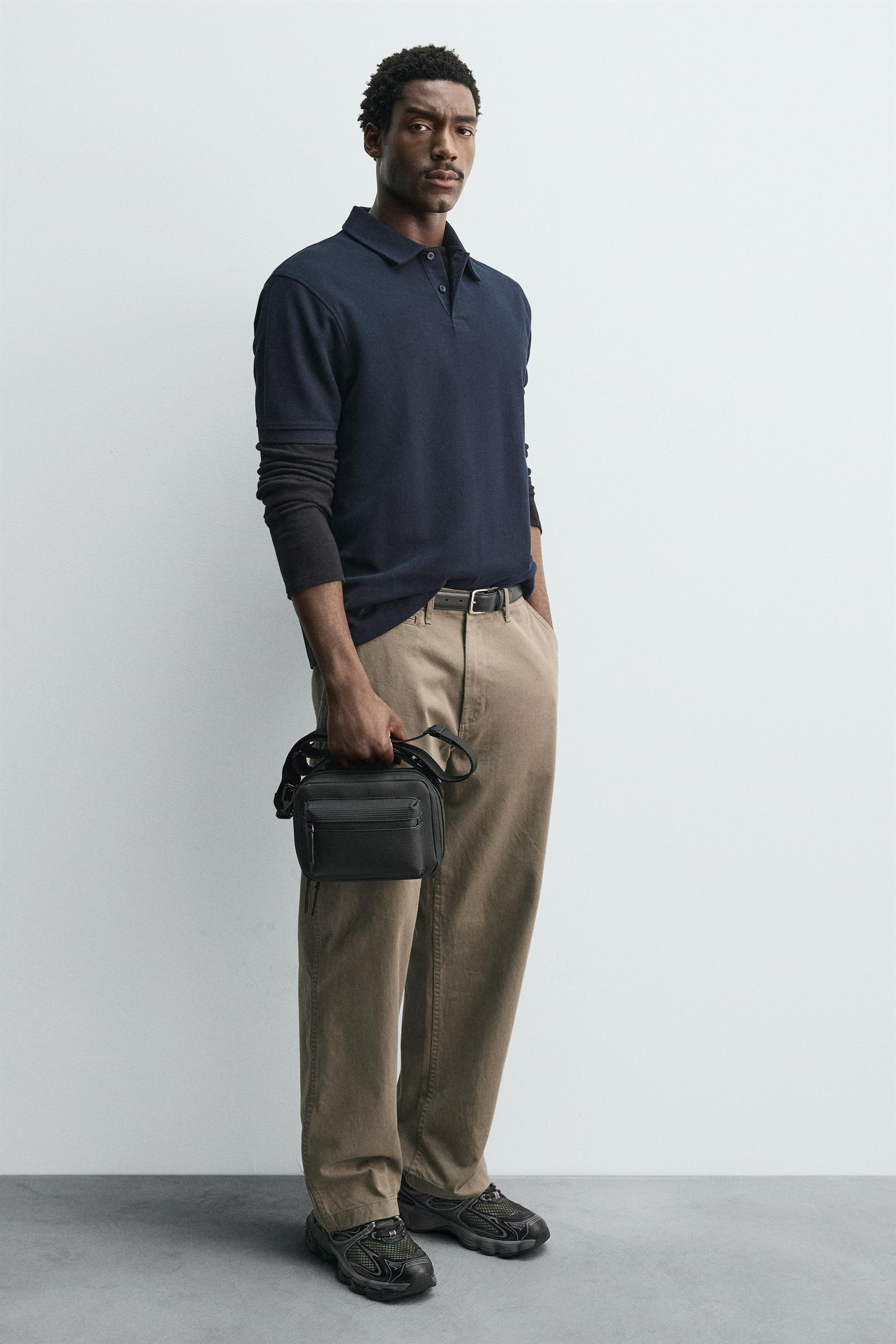 RUBBERIZED TEXTURED CROSSBODY BAG