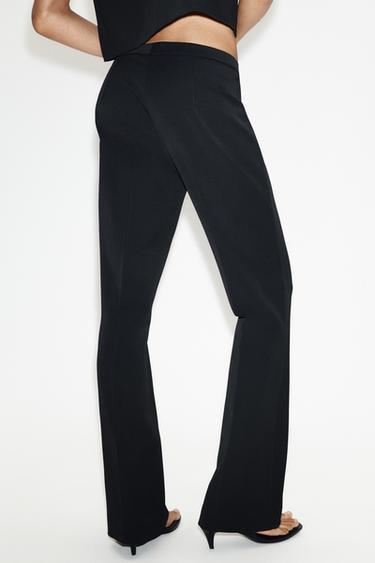 PANTALÓN FLARE NERVIO - Negro de Zara