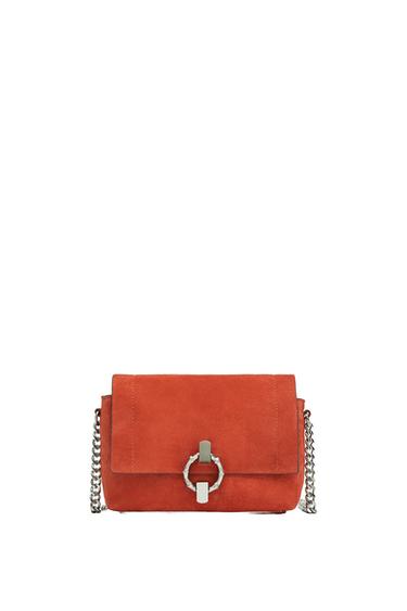 MINI SPLIT SUEDE CROSSBODY BAG