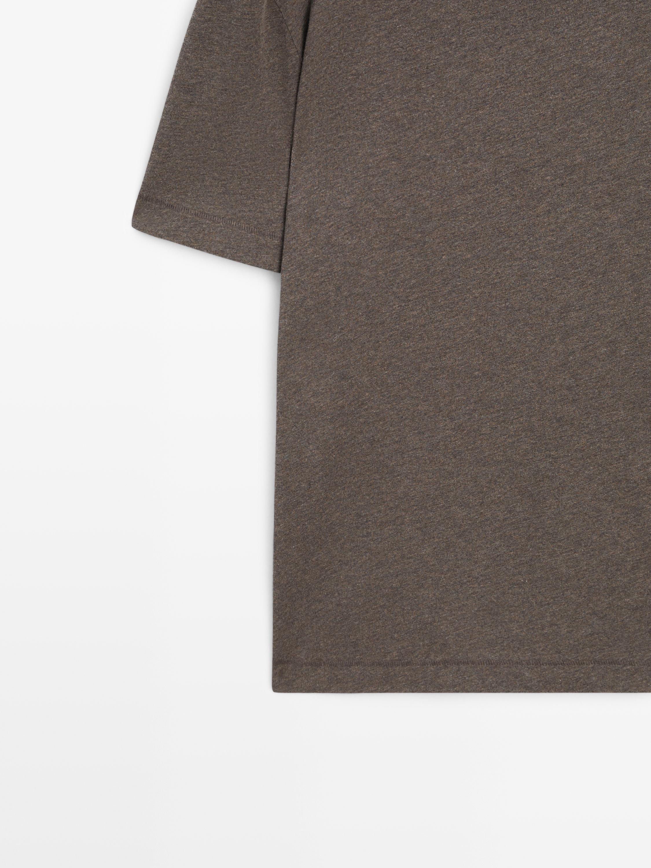 T-shirt chiné à manches courtes