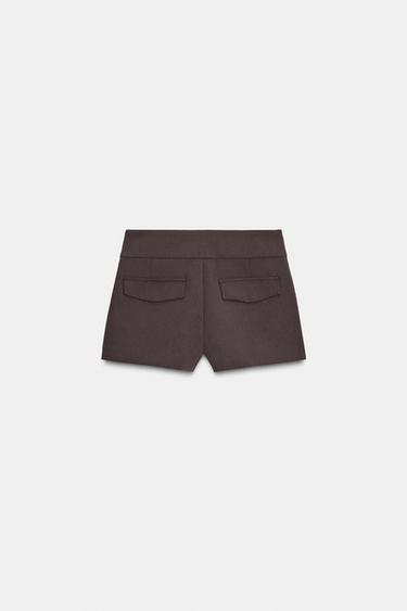 MINI SHORTS - Dark aubergine by Zara - Image 6