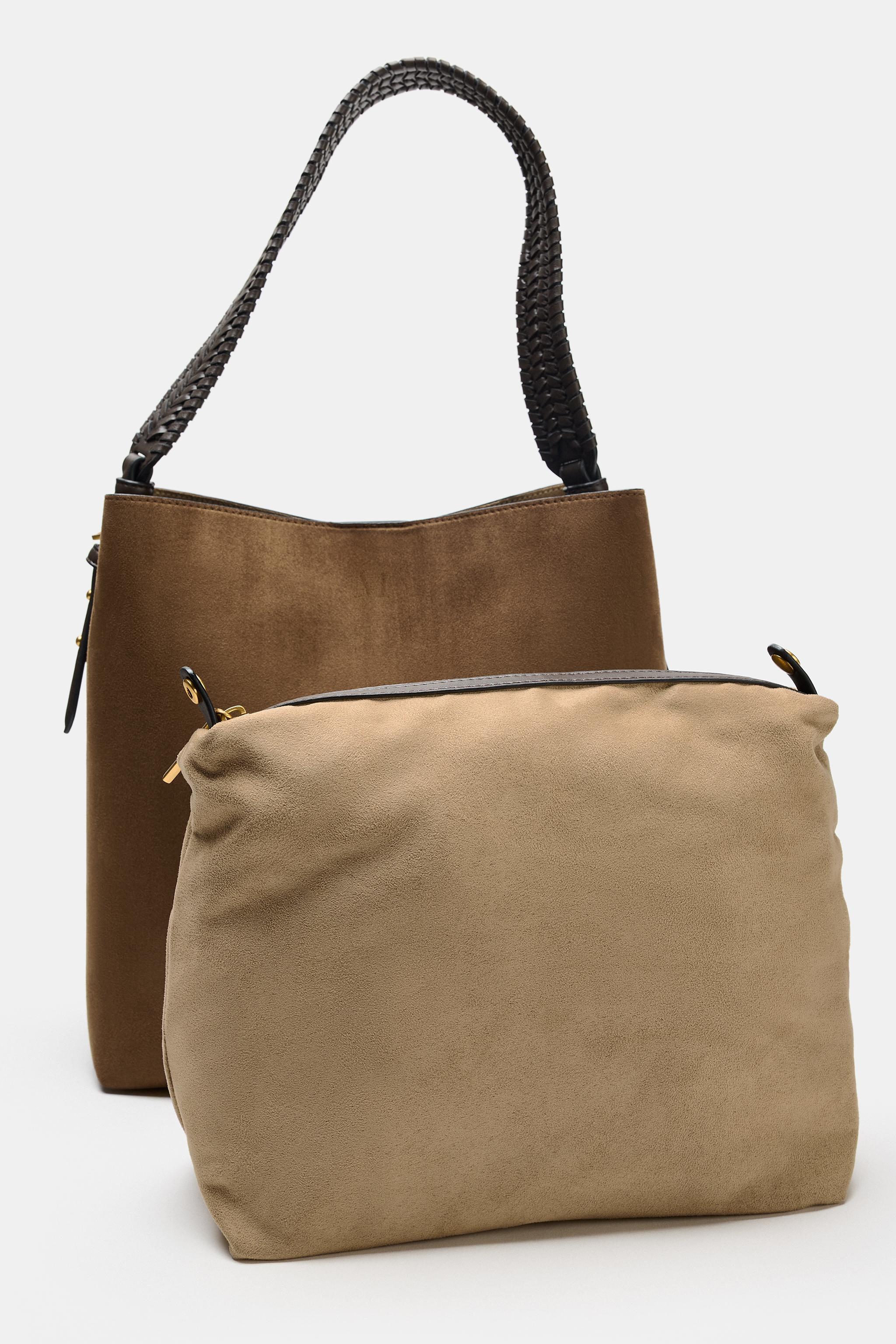 Женские сумки Zara BRAIDED SHOPPER — фото 7