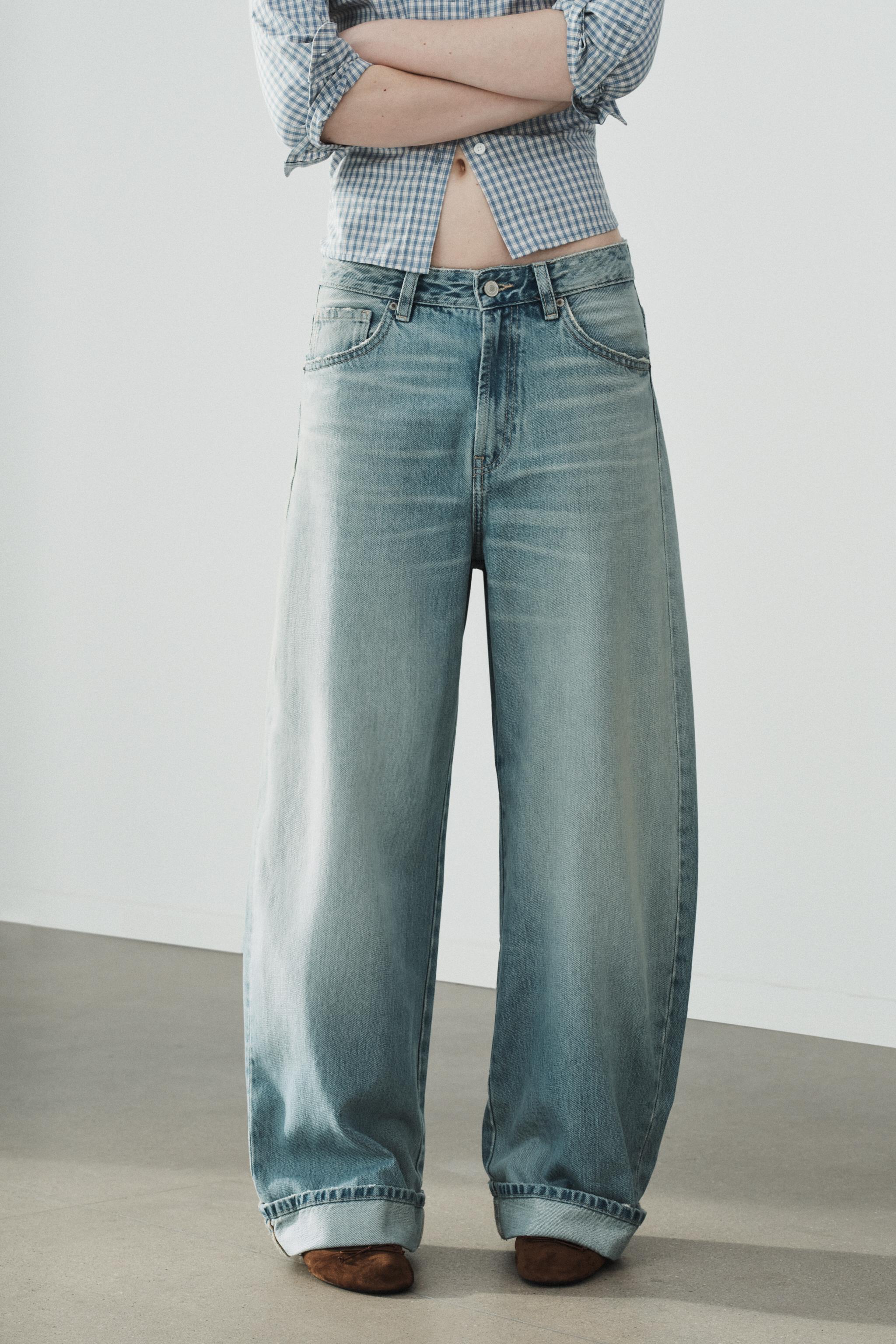 JEAN TRF BAGGY FOLDED TAILLE MI-HAUTE