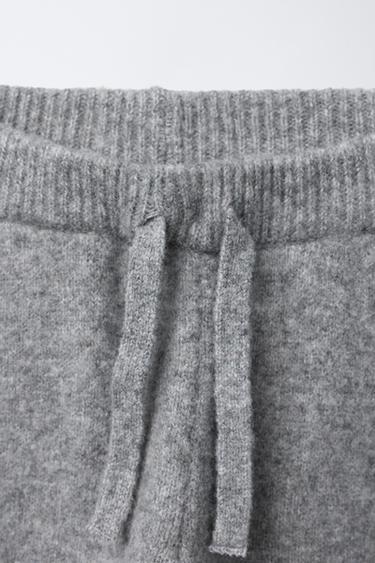 KNIT JOGGERS - Grey / Blue by Zara - Image 2