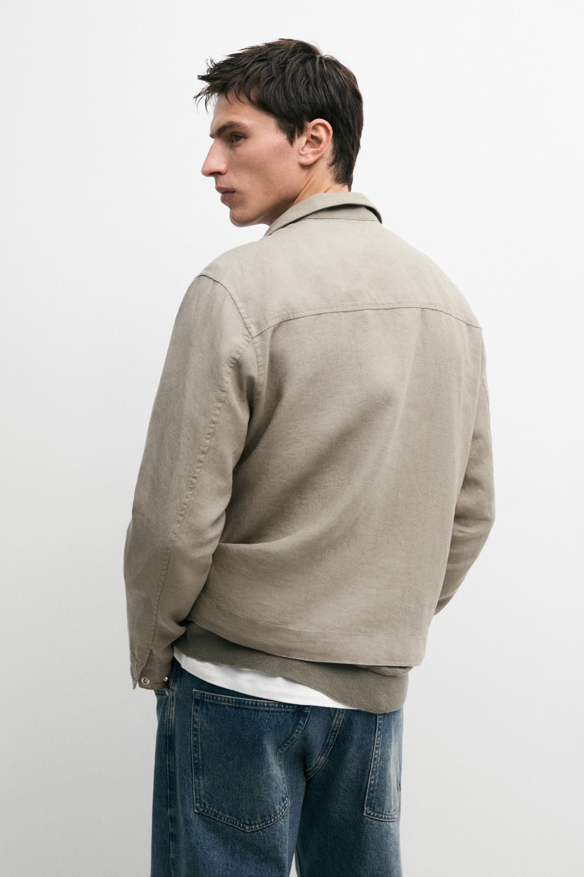 Veste bomber lin