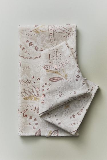 LOT TORCHONS IMPRIMÉ PAISLEY (LOT DE 2) - Beige de Zara - Image 4