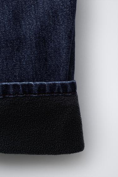 balloon JEANS WITH FLEECE LINING - Blue by Zara - Image 3