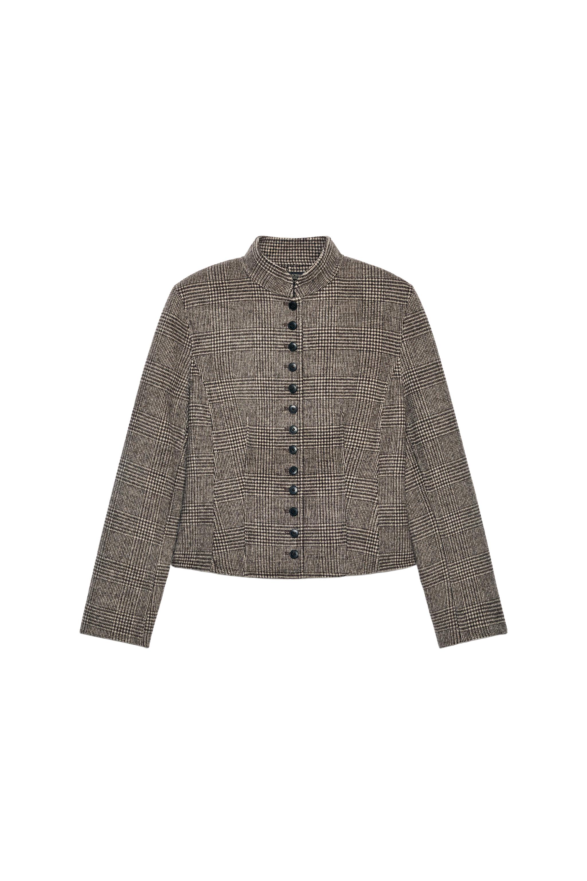 CHAQUETA CORTA CON LANA ZW COLLECTION