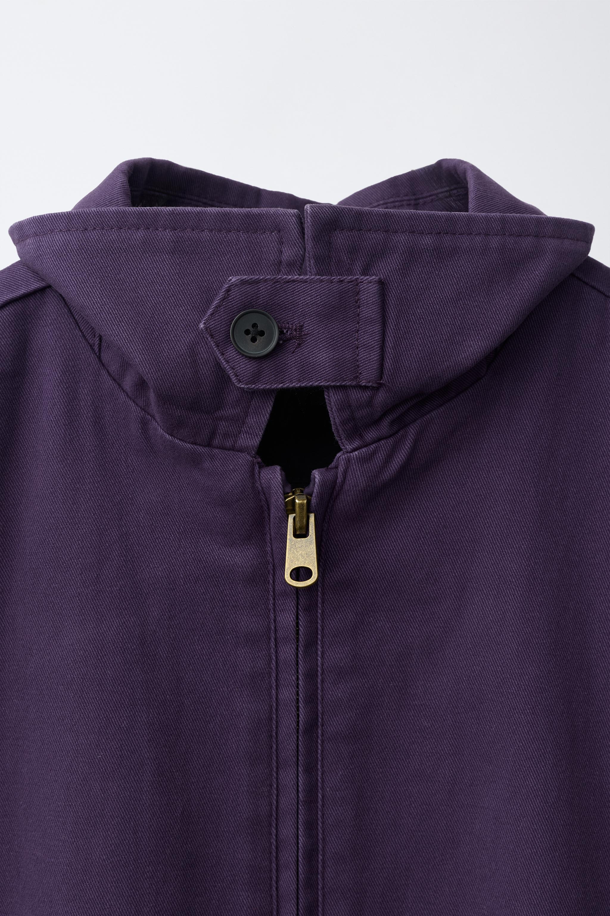 WASHED-EFFECT TWILL JACKET