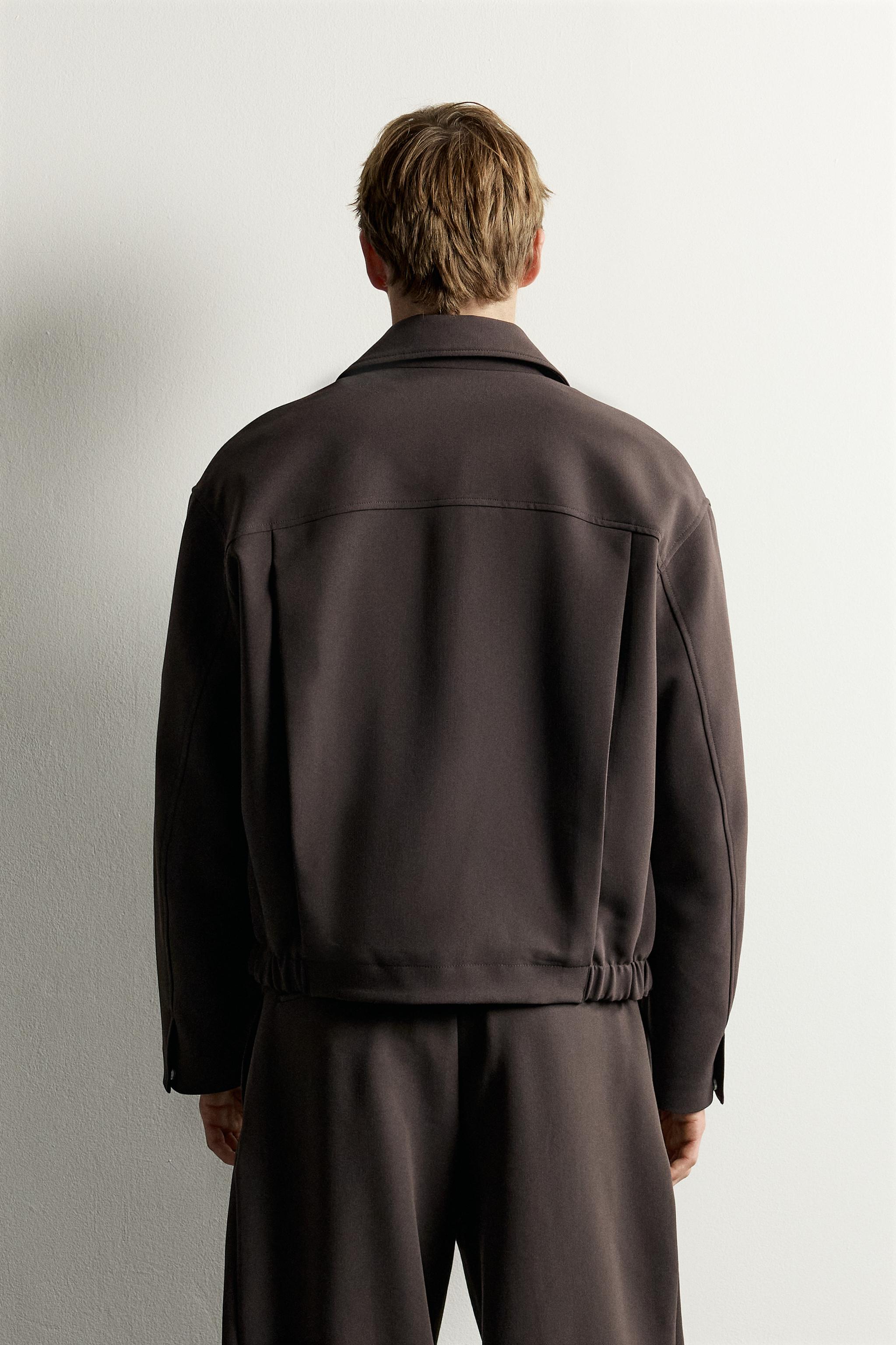 BLOUSON COUPE DÉCONTRACTÉE À PLIS