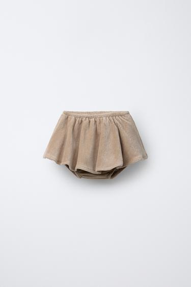 CORDUROY SKORT - Beige by Zara