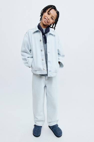 STORIESZ - JEAN LOOSE SUPER BLEACH - Bleu clair de Zara