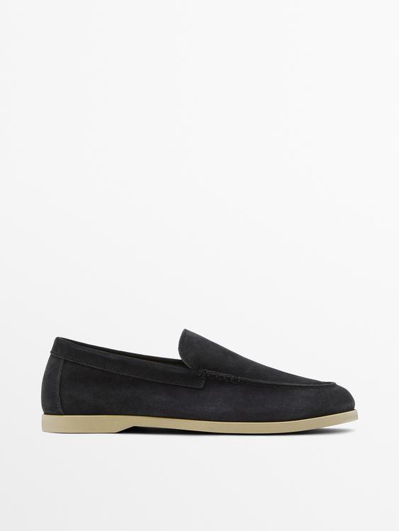 Soft split leather loafers from Zara - $200