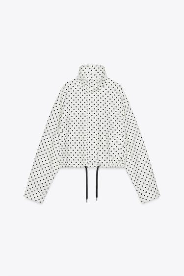 POLKA DOT PUFFER JACKET - Black / White by Zara - Image 3