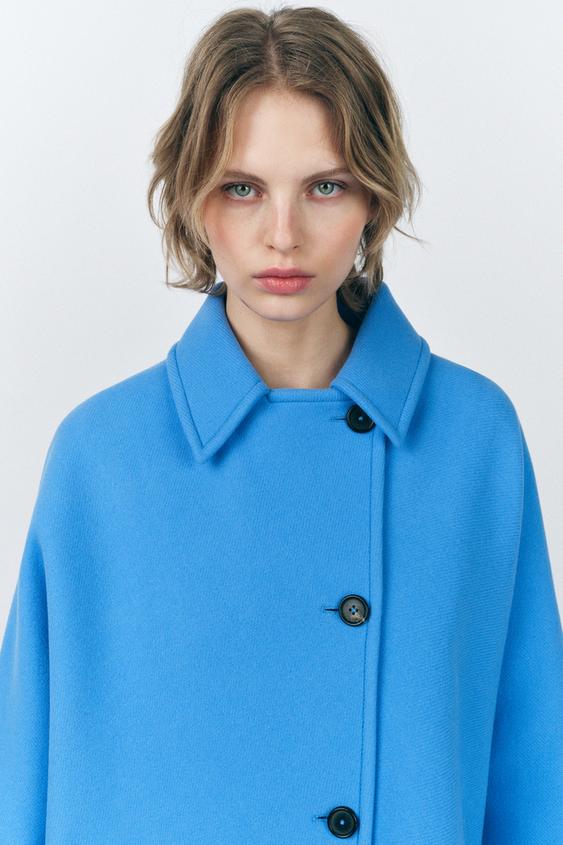 Wool Coat Zweireihiger Mantel Zara Mango Mantel Xl Manteco Wool