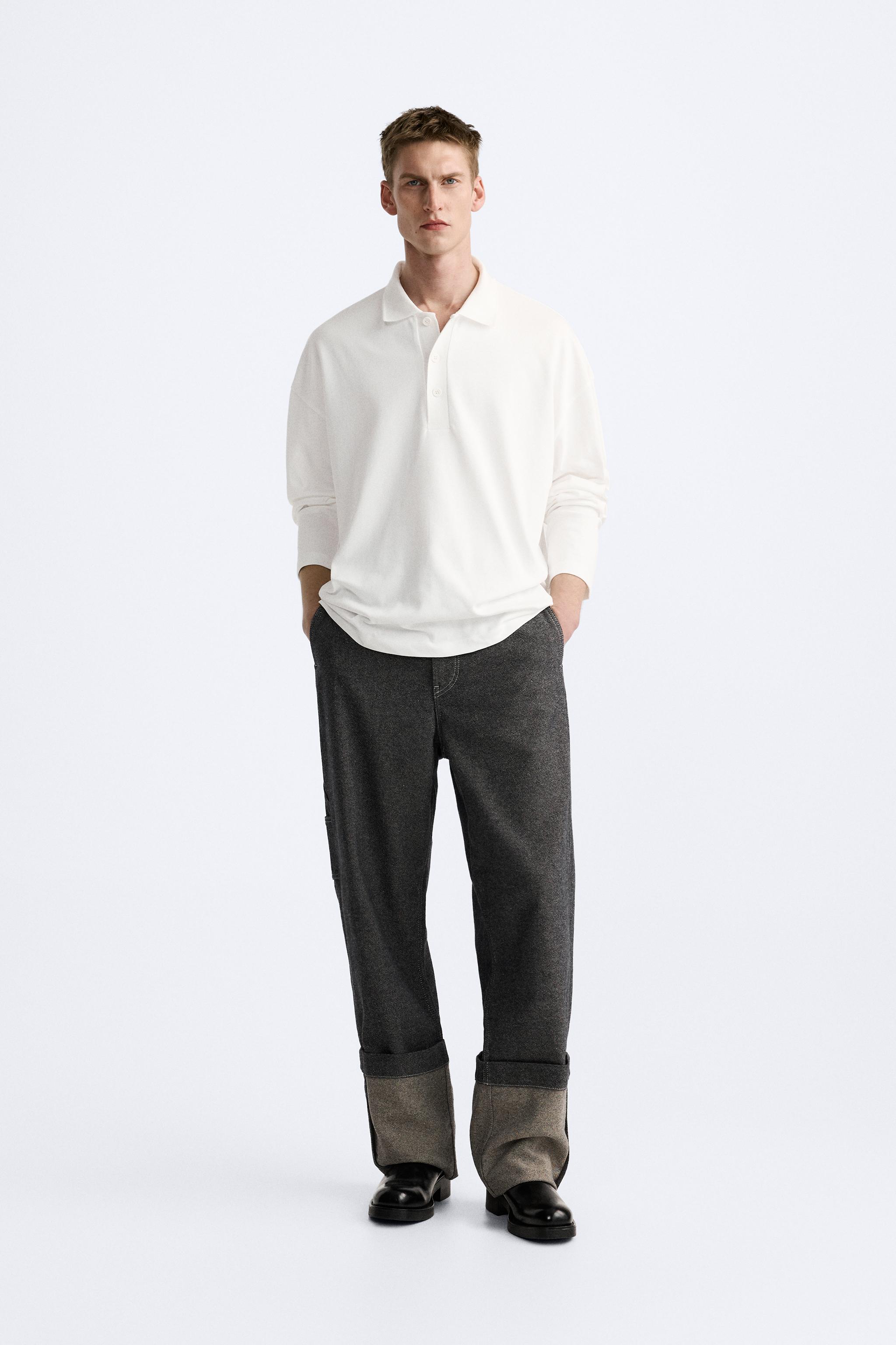 Zara white polo clearance neck