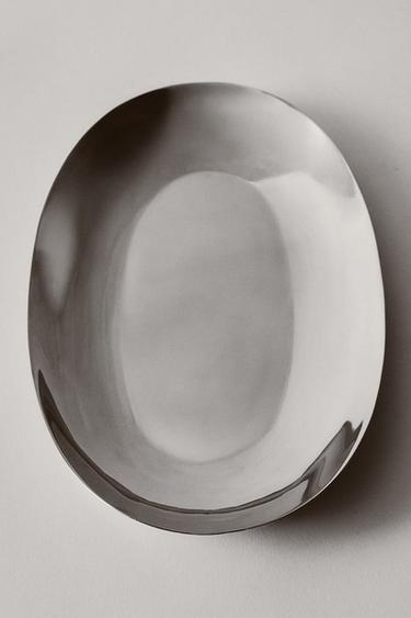 SHINY METAL BATHROOM TRAY - Silver by Zara - Image 4