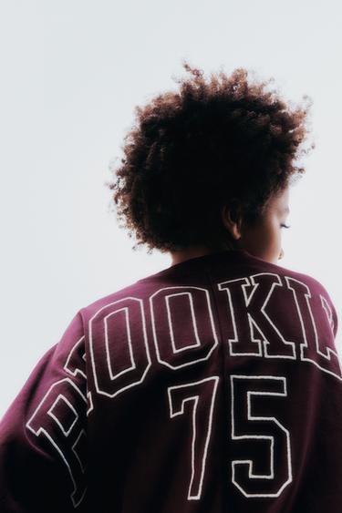 CAMISETA FELPA JOGGING - Burgundy de Zara