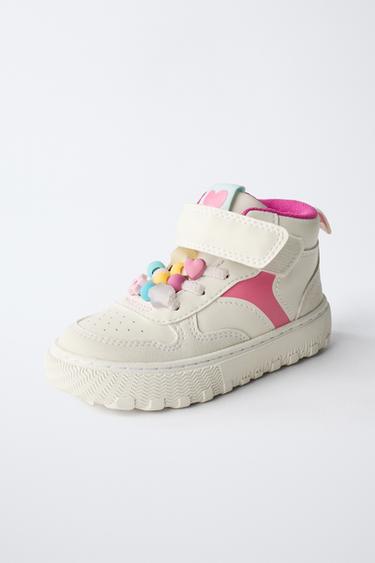 BASKETS MONTANTES DÉTAILS - Blanc de Zara - Image 2