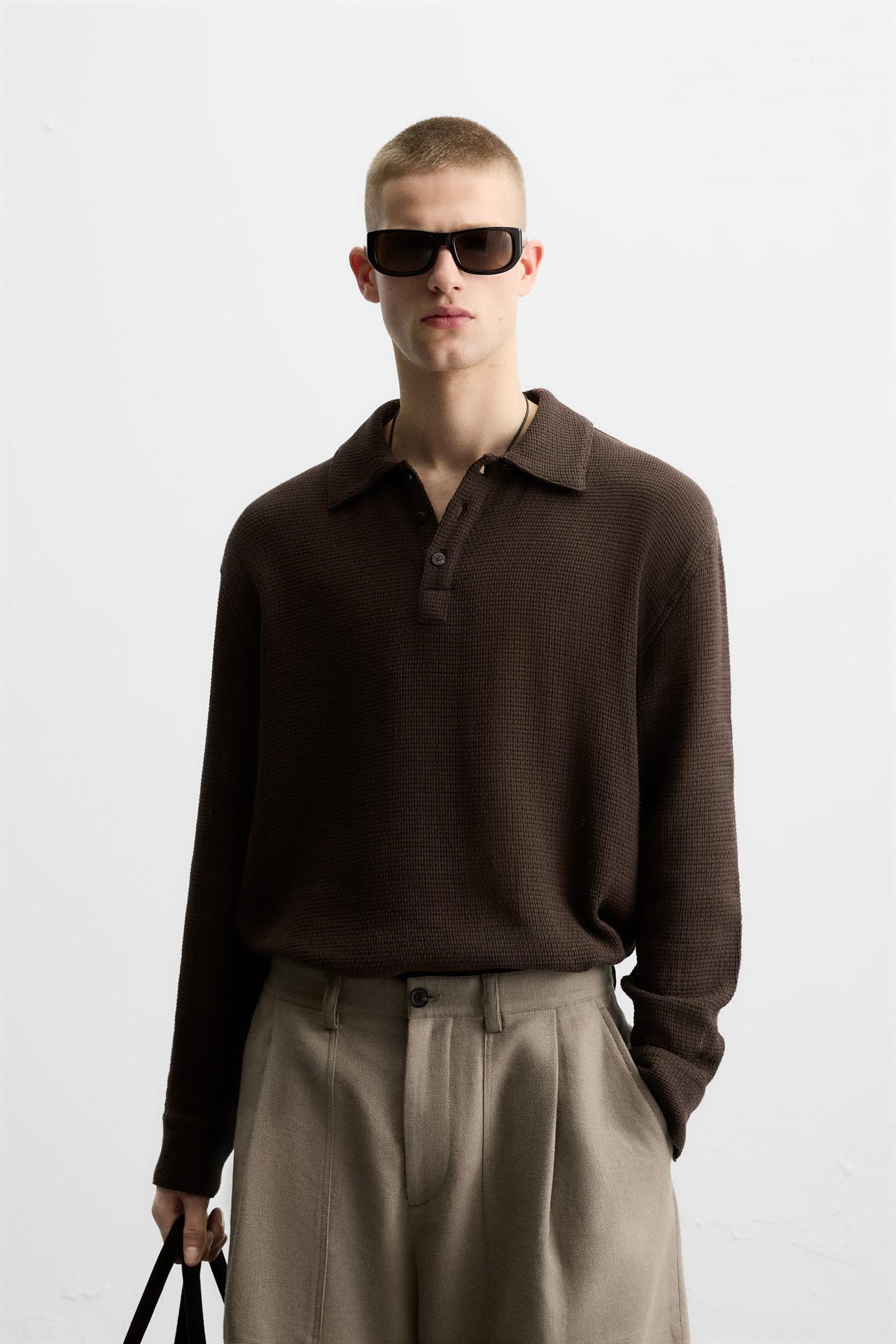 TEXTURED POLO SHIRT