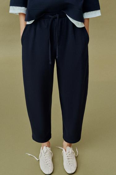 BALLOON TROUSERS - Navy blue by Zara