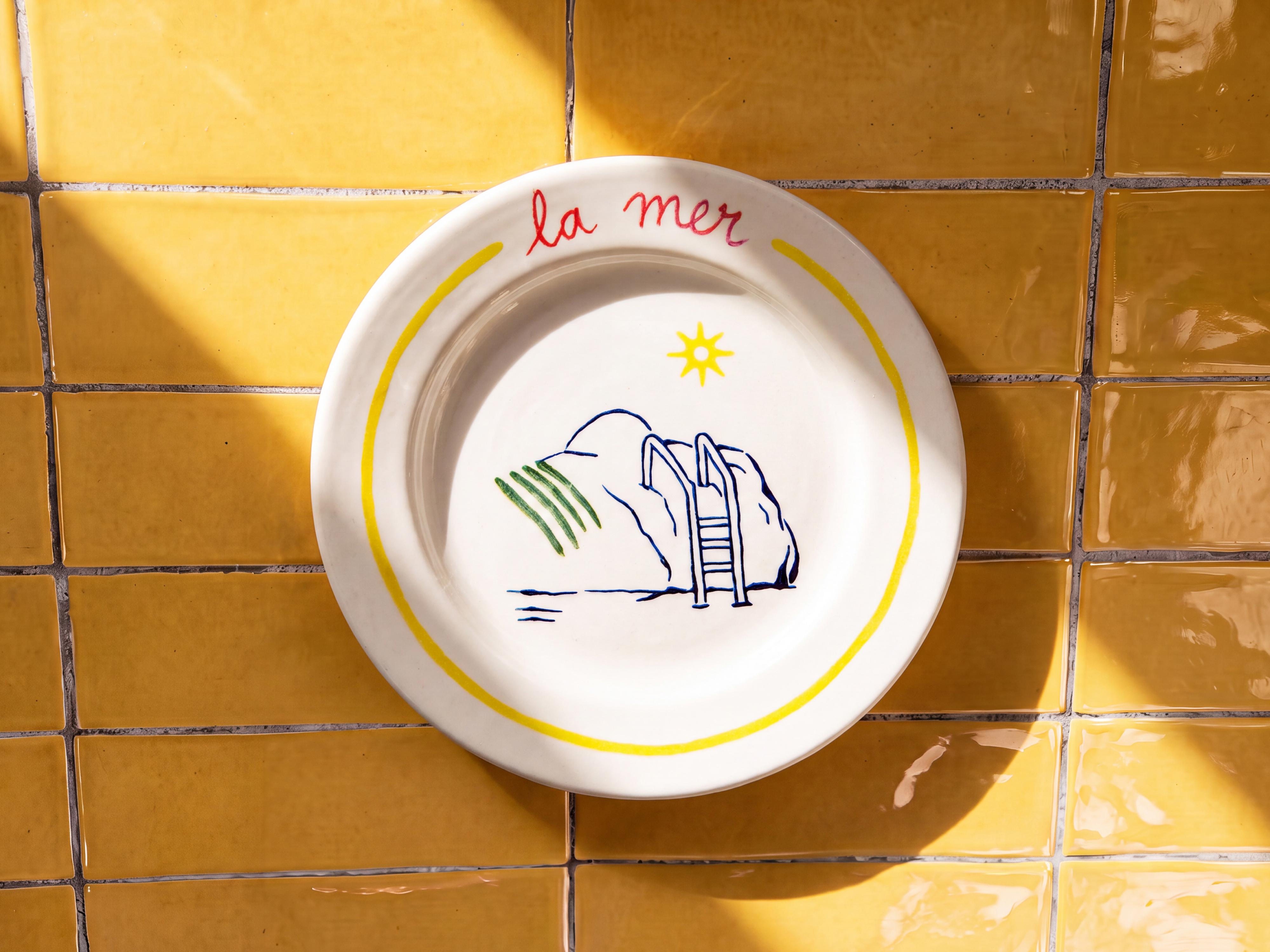 SUMMER SIDE PLATE | DIEGO NINE — Yellow