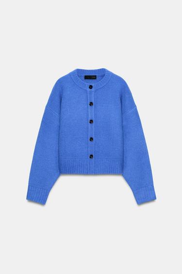 SOFT KNIT CARDIGAN - Bluish by Zara